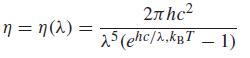 2πhe n = n(2) 25(ehc/A,kgT – 1)