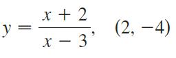 х+2 y = х — 3 (2, -4)