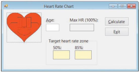 Heart Rate Chart Age: Max HR (100%): Calculate Exit Target heart rate zone 50%: 85%: