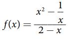1 x f(x)=2x x