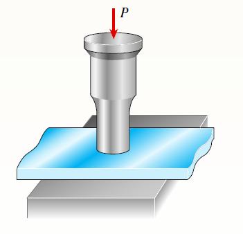 [SOLVED] A steel punch consists of two shafts: upper shaft and lower ...