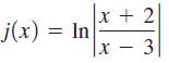 j(x) = In x + 2 x - 3