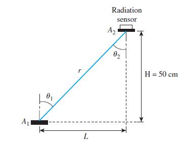 A L Radiation sensor A 02 H = 50 cm
