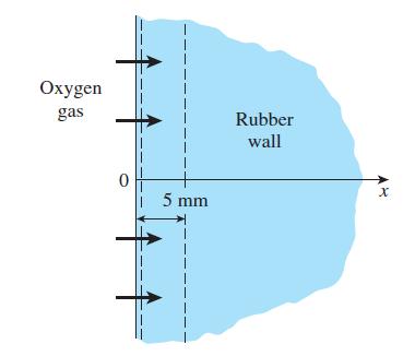 Oxygen gas 0 I 5 mm 1-- Rubber wall X