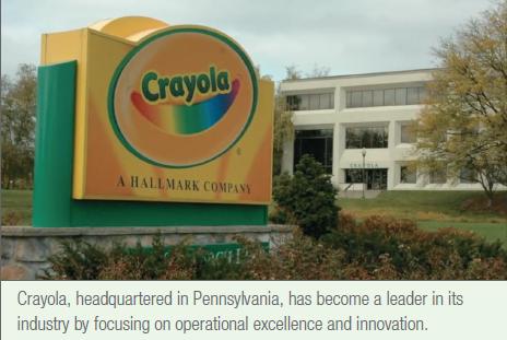 Crayola A HALLMARK COMPANY CO Crayola, headquartered in Pennsylvania, has become a leader in its industry by