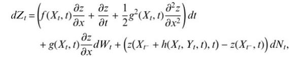 az.=(0.00% + +1808.02 38(X1)=) at dZ,= z  z + g(X, 1)^{dW, + (z(Xr + h(Xi, Yi,t),t)  z(Xr,t))dN,,
