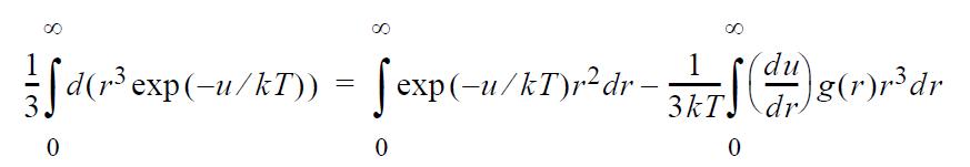 [d(r exp(-u/kT)) 3 0 = 0 8 du exp(-u/kT) rdr = 31-7 (111) 8 377 (dz) 8(r)r dr 3kT dr 0