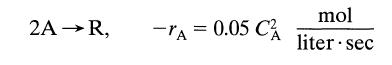 2A  R, -A = 0.05 C mol liter sec