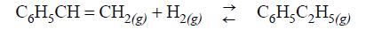 CHCH= CH2(g) + H(g) + H(g) Z C6H-CH5(g)