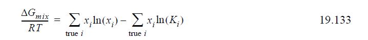 AG mix RT = .xln(x;) - vln(K) true i true i 19.133