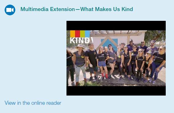 Multimedia Extension- What Makes Us Kind View in the online reader KIND