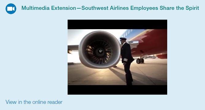 Multimedia Extension-Southwest Airlines Employees Share the Spirit View in the online reader