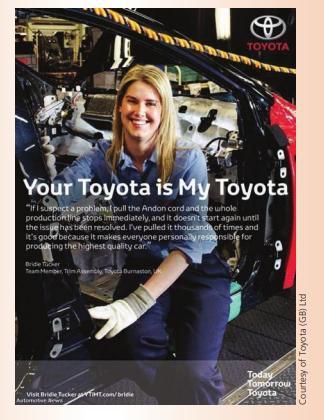 Bride Tucker Team MemberTim Assely Tyca Burmaston E Your Toyota is My Toyota "If I suspect a problem, I pull