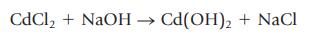 CdCl + NaOH  Cd(OH) + NaCl