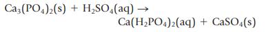 Ca3(PO4)2(s) + HSO4(aq)  Ca(HPO4)2(aq) + CaSO4(s)