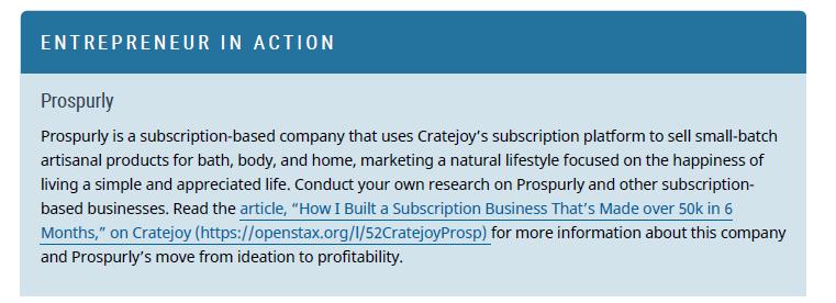 ENTREPRENEUR IN ACTION Prospurly Prospurly is a subscription-based company that uses Cratejoy's subscription