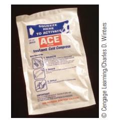 SQUEEZE HERE TO ACTIVATE ACE Instant Cold Compress 200 Cengage Learning/Charles D. Winters
