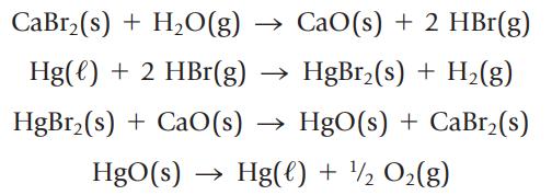CaBr(s) + HO(g) Hg() + 2 HBr(g) HgBr(s) + CaO(s) CaO (s) + 2 HBr(g) HgBr(s) + H(g) HgO(s) + CaBr(s) HgO(s) 
