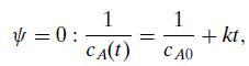y=0: 1 CA(t) || -18 C AO +kt, ov