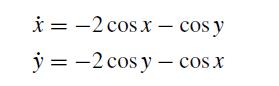 x = -2 cosx- cos y y=-2 cos y cos.x